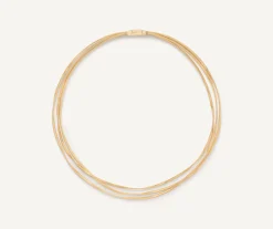 Necklaces-Marco Bicego 18K Yellow Gold 3-Strand Coil Necklace Yellowgold