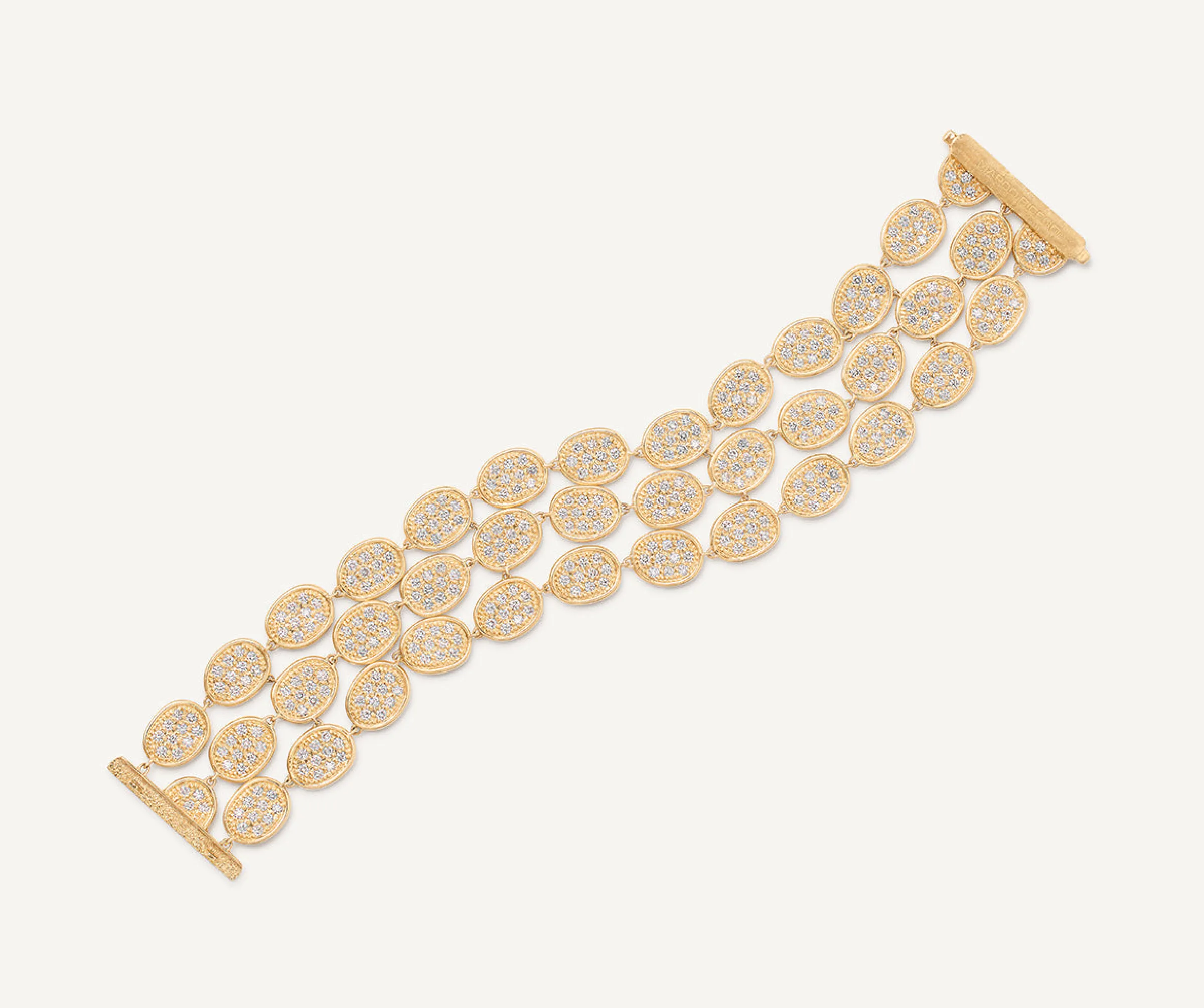 Bracelets-Marco Bicego 18K Yellow Gold 3-Strand Diamond Pavé Bracelet Yellowgold