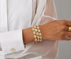 Bracelets-Marco Bicego 18K Yellow Gold 3-Strand Diamond Pavé Bracelet Yellowgold