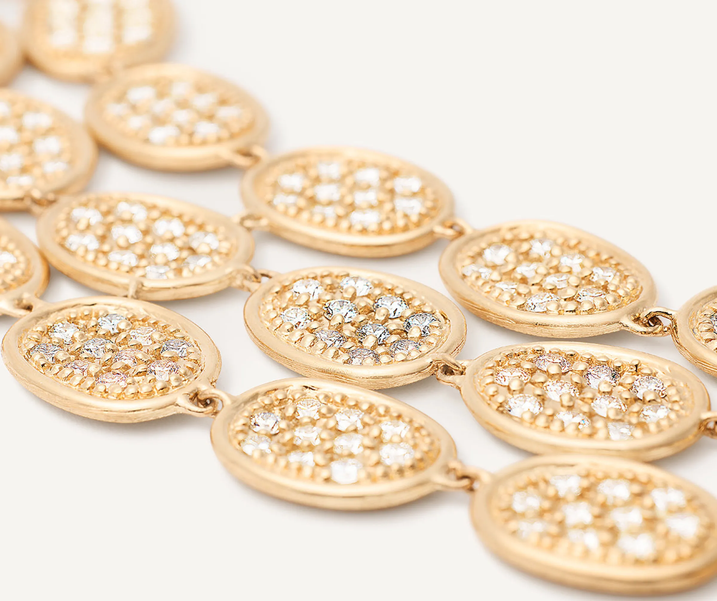 Bracelets-Marco Bicego 18K Yellow Gold 3-Strand Diamond Pavé Bracelet Yellowgold