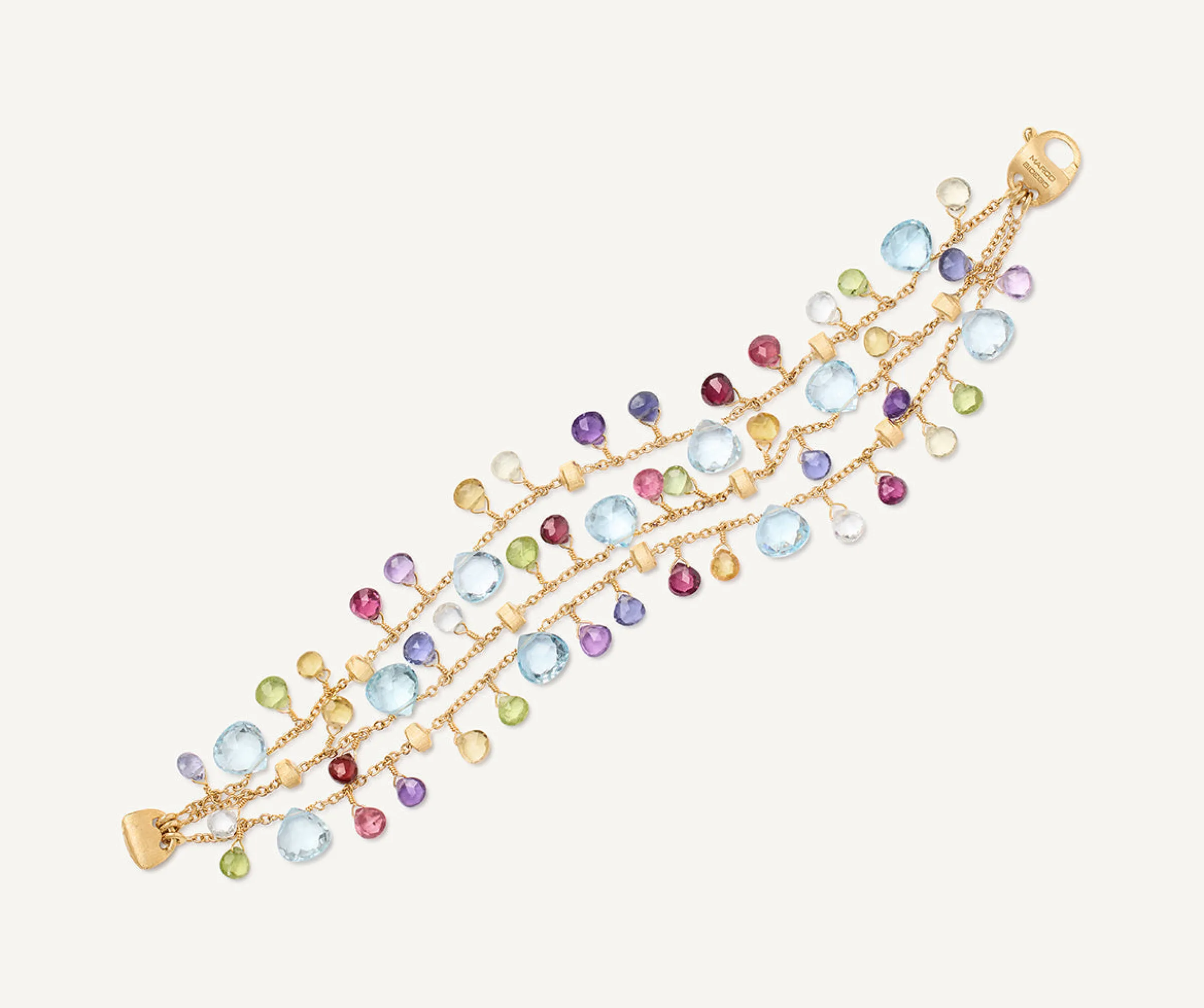 Bracelets-Marco Bicego 18K Yellow Gold 3-Strand Gemstone Bracelet, Topaz Accents Yellowgold