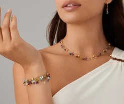 Bracelets-Marco Bicego 18K Yellow Gold 3-Strand Gemstone Bracelet, Topaz Accents Yellowgold