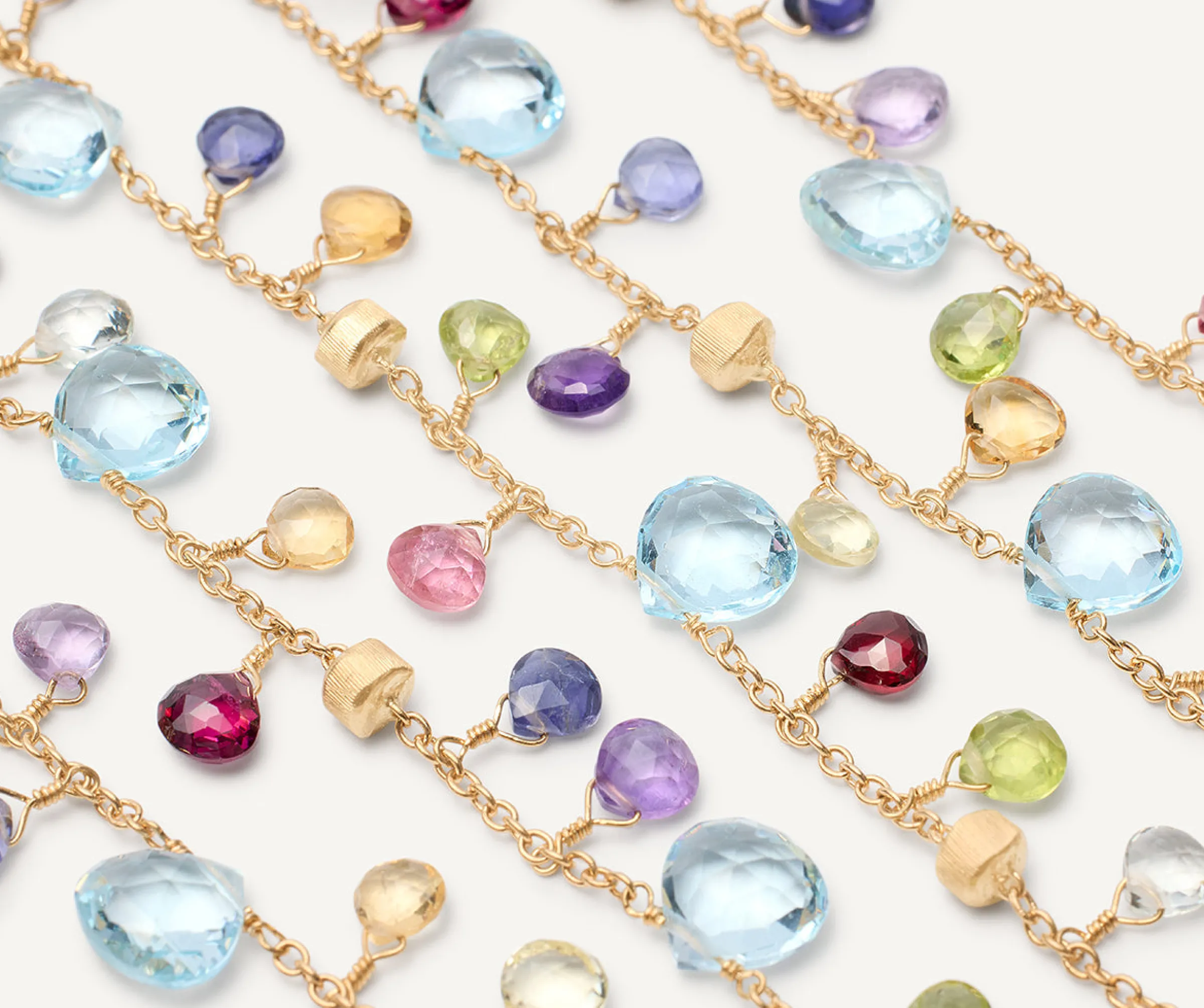 Bracelets-Marco Bicego 18K Yellow Gold 5-Strand Gemstone Bracelet, Topaz Accents Yellowgold