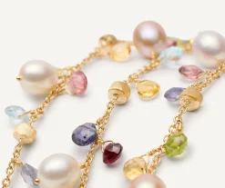 Bracelets-Marco Bicego 18K Yellow Gold 3-Strand Gemstone Bracelet With Freshwater Pearls Yellowgold