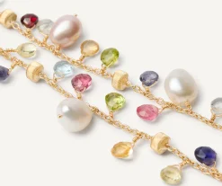 Bracelets-Marco Bicego 18K Yellow Gold 2-Strand Gemstone Bracelet With Freshwater Pearls Yellowgold