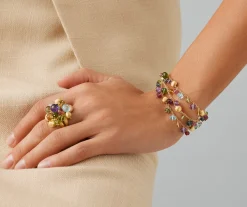 Bracelets-Marco Bicego 18K Yellow Gold 3-Strand Mixed Gemstone Bracelet Yellowgold