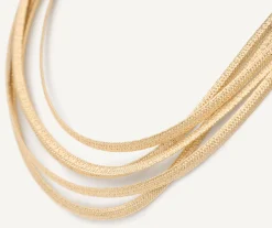 Necklaces-Marco Bicego 18K Yellow Gold 5-Strand Woven Necklace Yellowgold