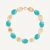 Necklaces-Marco Bicego 18K Yellow Gold Turquoise Collar Yellowgold