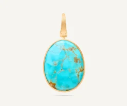 Pendants-Marco Bicego 18K Yellow Gold Turquoise Pendant Yellowgold