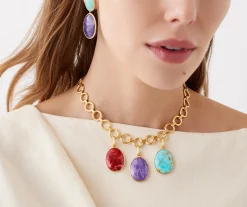 Pendants-Marco Bicego 18K Yellow Gold Turquoise Pendant Yellowgold