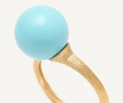Rings-Marco Bicego 18K Yellow Gold Turquoise Ring Yellowgold