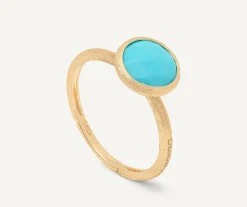 Rings-Marco Bicego 18K Yellow Gold Turquoise Stackable Ring YellowGold