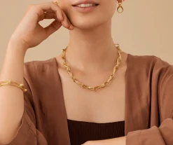 Necklaces-Marco Bicego 18K Yellow Gold Twisted Double Coil Link Necklace Yellowgold
