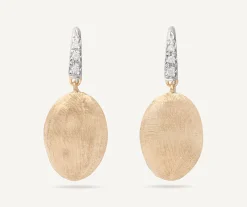 Earrings-Marco Bicego 18K Yellow Gold u0026 Diamond Drop Earrings Yellowgold
