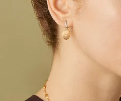 Earrings-Marco Bicego 18K Yellow Gold u0026 Diamond Drop Earrings Yellowgold