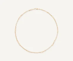 Necklaces-Marco Bicego 18K Yellow Gold Unisex Coil Small Link Necklace Yellowgold