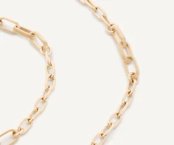 Necklaces-Marco Bicego 18K Yellow Gold Unisex Coil Small Link Necklace Yellowgold