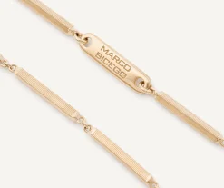 Bracelets-Marco Bicego 18K Yellow Gold Unisex Coil Chain Bracelet, Small Yellowgold