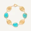 Bracelets-Marco Bicego 18K Yellow Gold with Turquoise Yellowgold