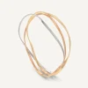 Bracelets-Marco Bicego 18K Yellow, White u0026 Rose 3-Strand Bangle Yellow,white&rosegold